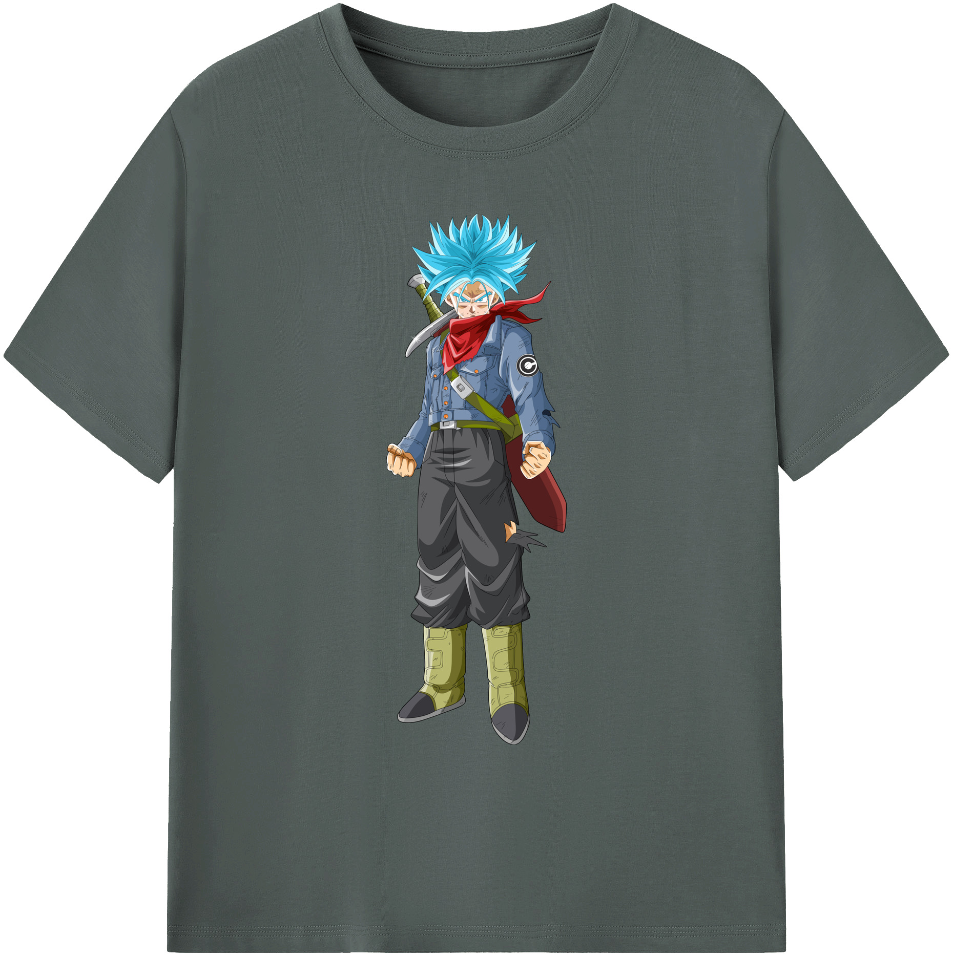 （画像用） ドラゴンボール トランクス（Torankusu）DRAGON BALL Trunks 綿100％ メンズ半袖Tシャツ｜肌触りやわらか＆通気性